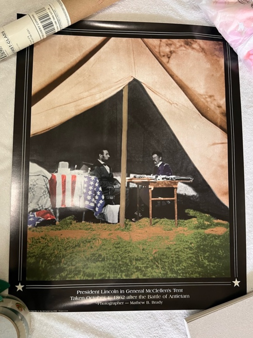Lincoln and McClellan 16x20 poster